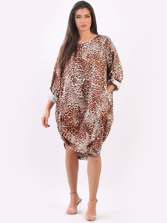 The Cottage Collection | Rust Leopard Cocoon Dress
